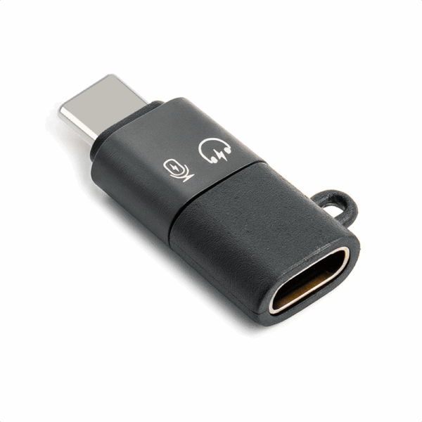 MOJOGEAR Lightning naar USB-C OTG adapter voor audio/microfoon + data