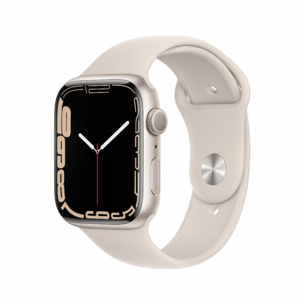 Refurbished Watch Series 7 45mm Cellular Wit Gebruikt