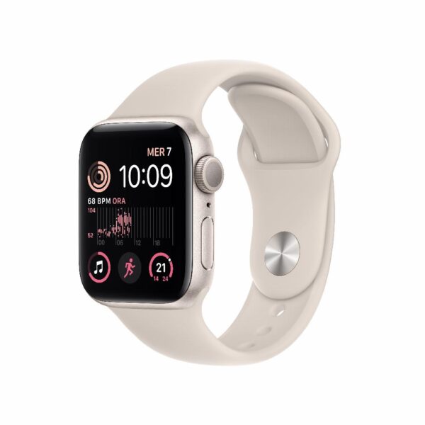 Refurbished Apple Watch SE 2022 GPS 40mm Sterrenlicht Als nieuw