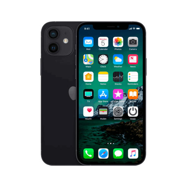 Refurbished iPhone 12 128 GB Zwart Als nieuw