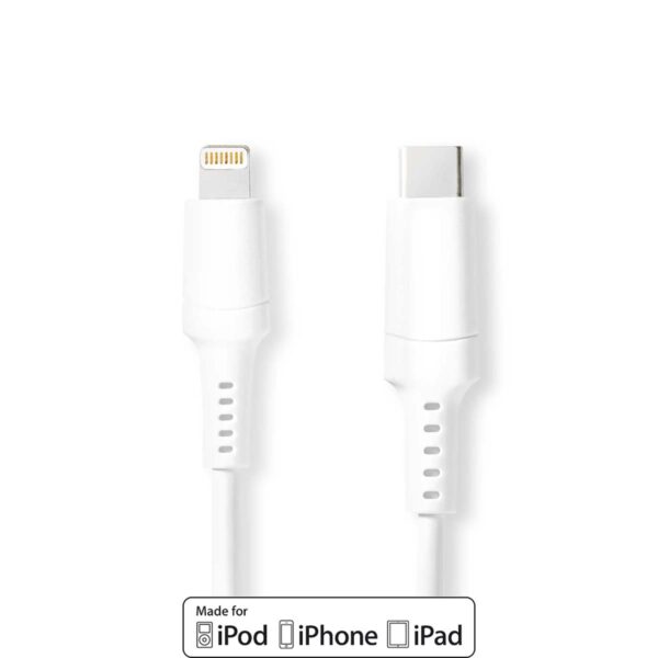 Apple Lightning Cable | Apple Lightning 8-Pin Male - USB-C | 1.0 m | White