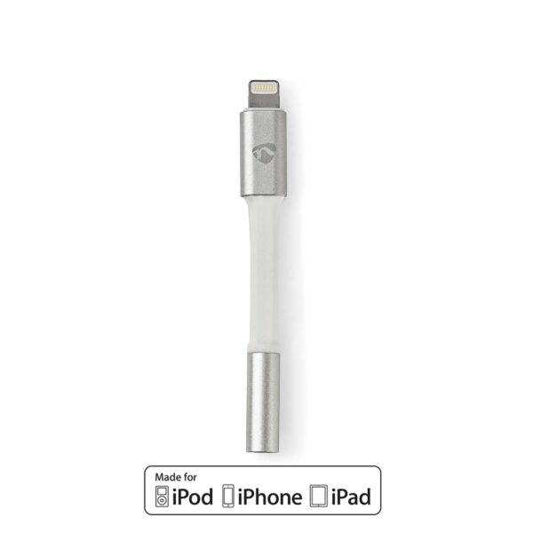 Audioadapter | 8-pins Lightning male naar 3,5 mm female | Hoofdtelefoon naar Apple-apparaat