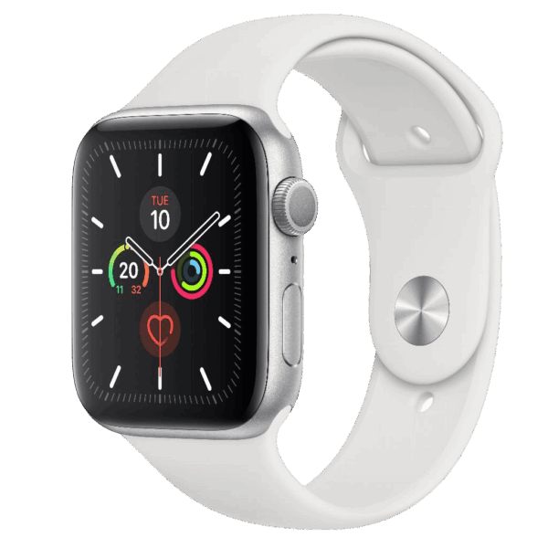 Refurbished Apple Watch Series 5 44mm Wit Gebruikt