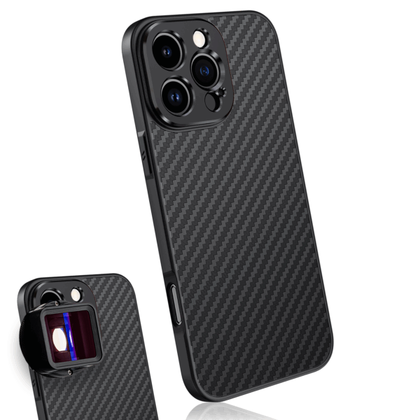 MOJOGEAR 17mm lens case voor iPhone 16 Pro Max - Carbon