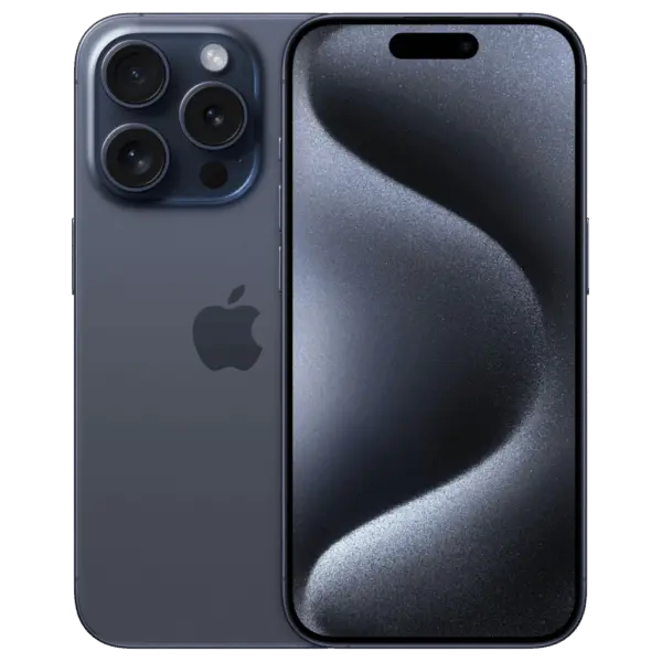 Refurbished iPhone 15 Pro 128 GB Titanium Blauw Gebruikt