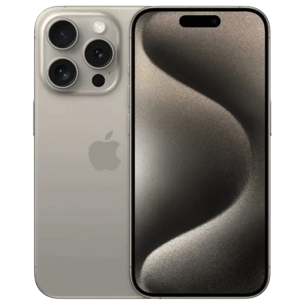 Refurbished iPhone 15 Pro Max 256 GB Titanium Zilver Gebruikt