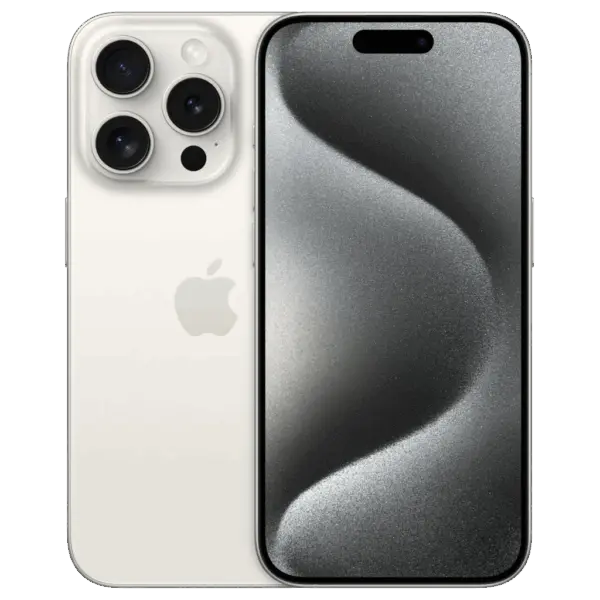 Refurbished iPhone 15 Pro Max 256 GB Titanium Wit Licht gebruikt