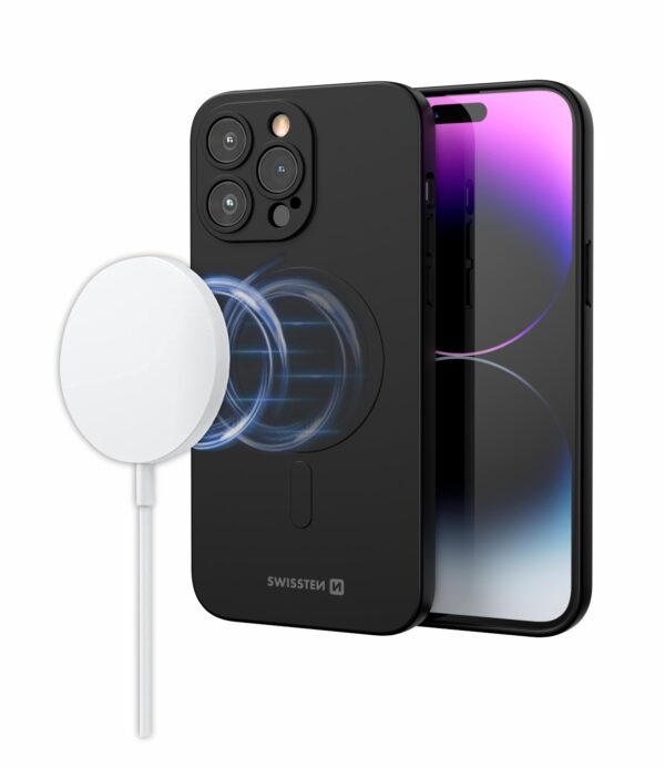 Swissten Swissten MagSafe hoesje - iPhone 11 Pro - Siliconen - Zwart