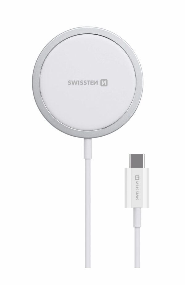 Swissten Swissten Draadloze Magsafe Oplader - 15W - Wit