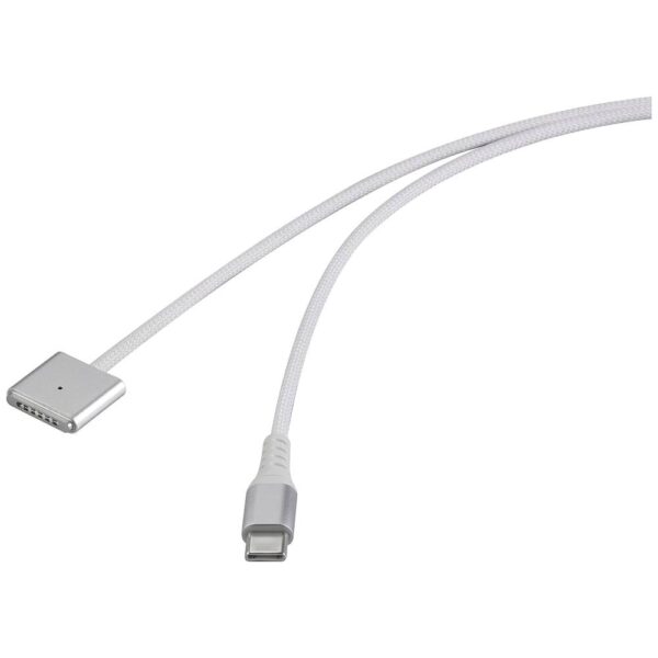 Renkforce USB-laadkabel USB-C, Magsafe 3 2.00 m Wit Magnetische stekker RF-6437916