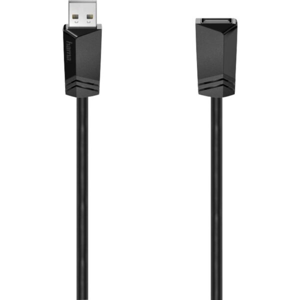 Hama USB-kabel USB 2.0 USB-A bus, USB-A stekker 5.00 m Zwart 00200621