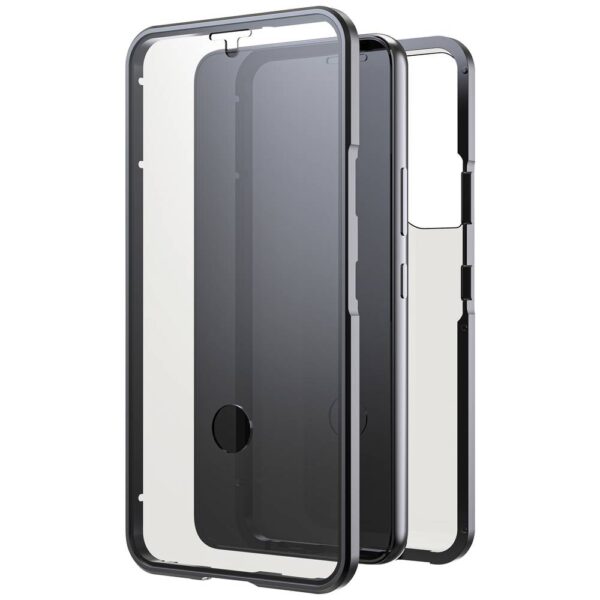 Black Rock 360° Cover Samsung Galaxy S22 Zwart Inductieve lading