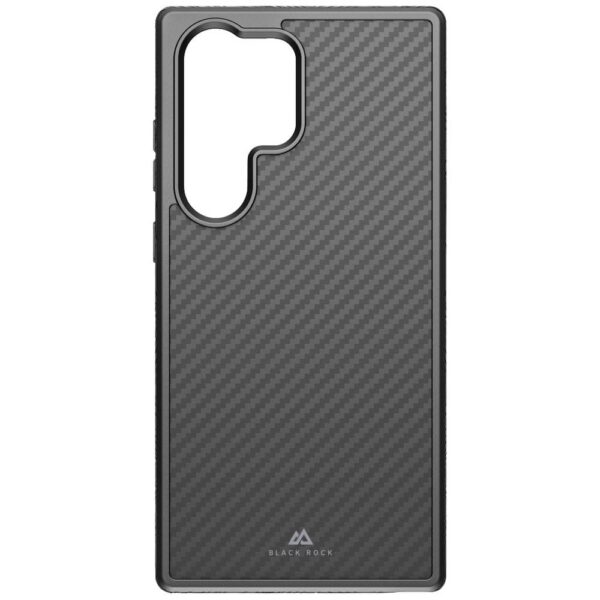 Black Rock Robust Carbon Cover Samsung Galaxy S23 Ultra Zwart