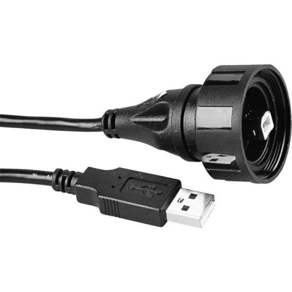 Bulgin USB-kabel USB 2.0 USB-A stekker, USB-B stekker 5.00 m PX0840/B/5M00