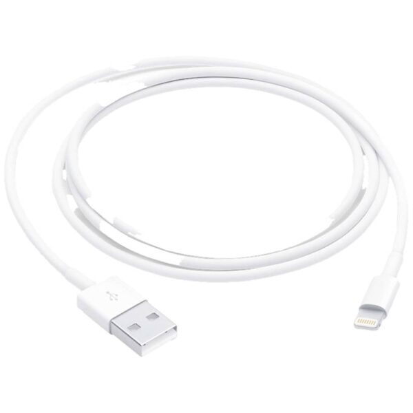 Apple USB-kabel USB 2.0 USB-A stekker, Apple Lightning stekker 1.00 m Wit MUQW3ZM/A-B