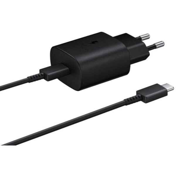 Samsung EP-TA800XBEGWW USB-oplader 25 W 1x USB-A, 1x USB-C Zwart Snellader