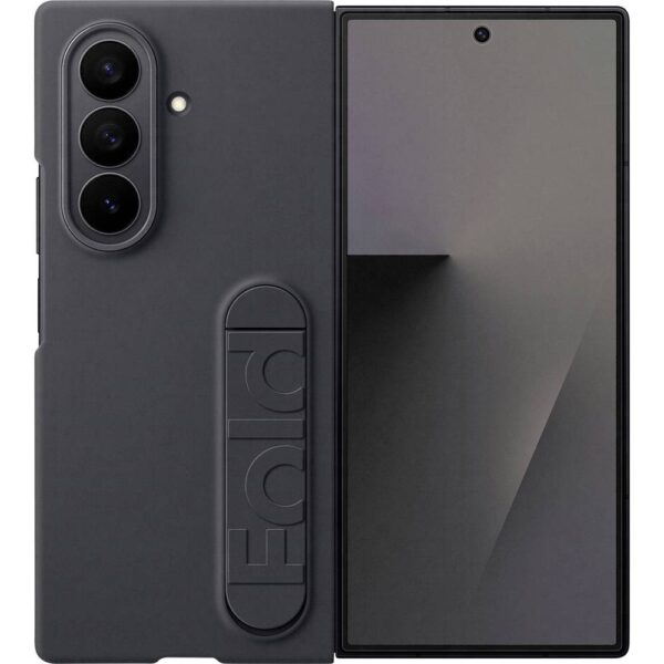 Samsung SAMSUNG Silicone Case Z Fold Black Set (hoesje + beschermglas) Samsung Galaxy Z Fold 7 Zwart Stootbestendig