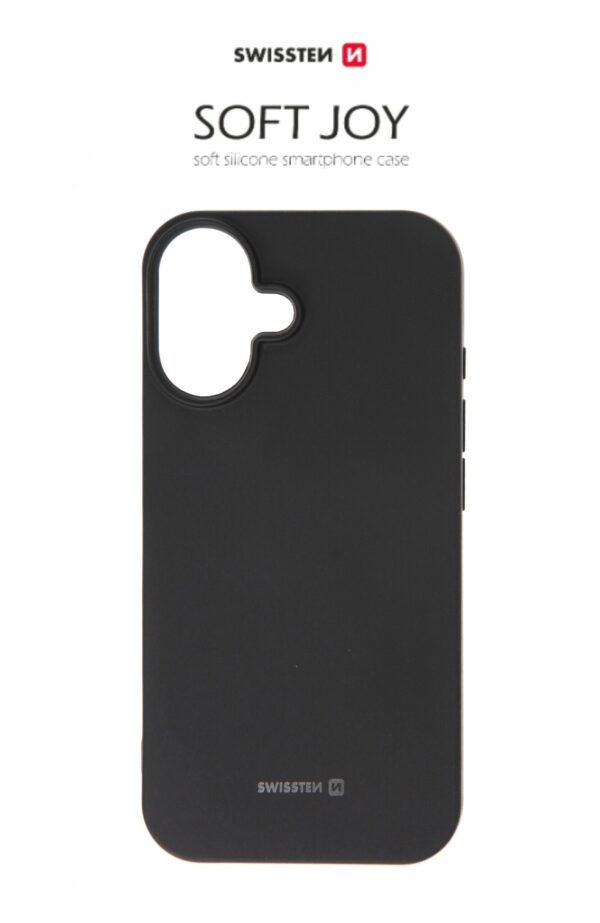 Swissten Swissten Soft Joy Apple iPhone 16 Hoesje - Zwart