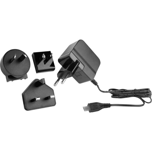 HN Power HNP12I-MicroUSBL6 USB-oplader 12 W 1x Micro-USB Zwart Met adapter voor Australië, Met adapter voor Europa, Met adapter voor Verenigde Staten, Met