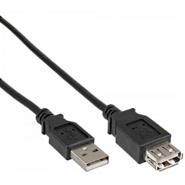 Delock USB-kabel USB 2.0 USB-A stekker, USB-A bus 0.50 m Zwart 83401