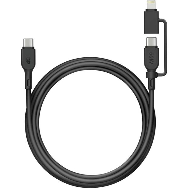 GP USB-kabel USB-C, Apple Lightning stekker 1.50 m Zwart GPCBCXBPBKUSB964