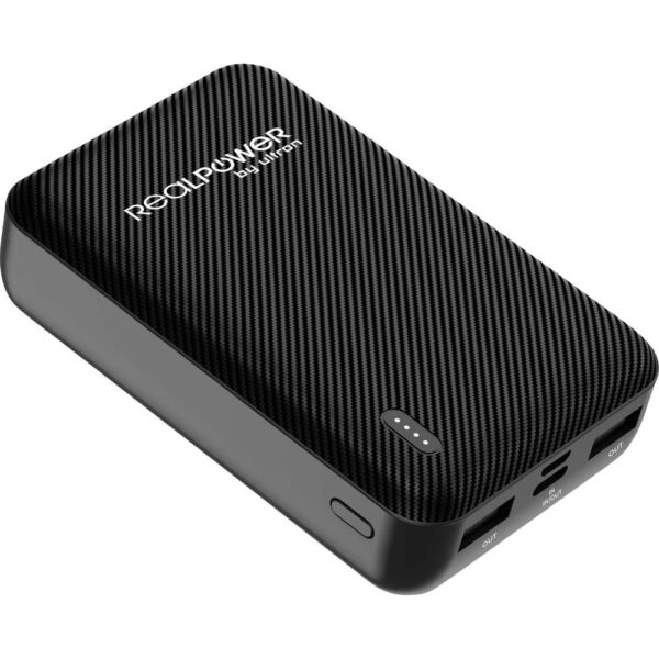RealPower REALPOWER PB-10000 SE Powerbank 10.000 mAh Zwart