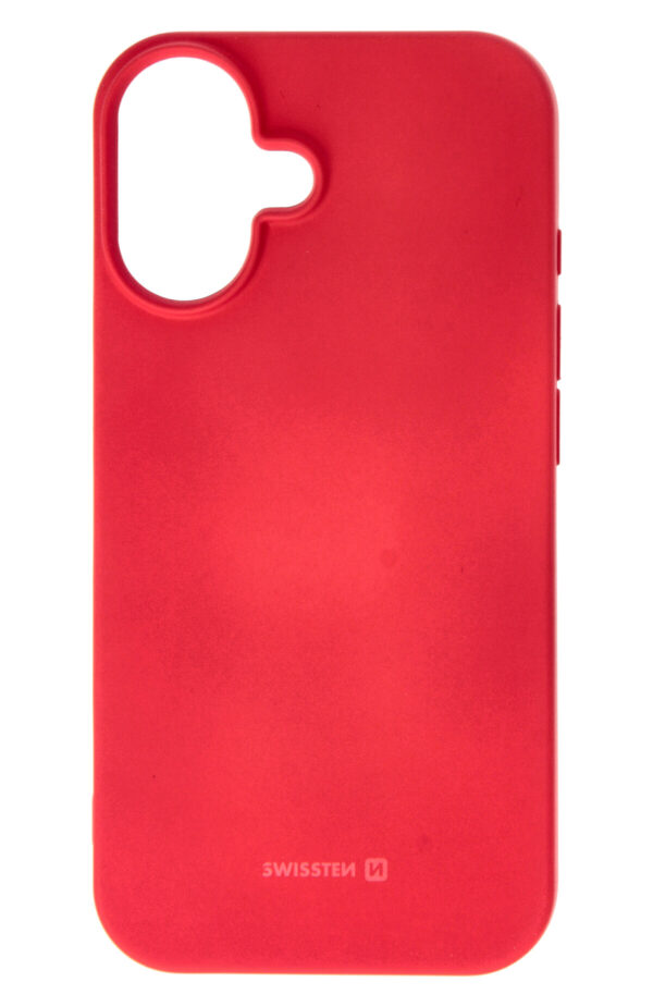 Swissten Swissten Soft Joy Apple iPhone 16 Hoesje - Rood