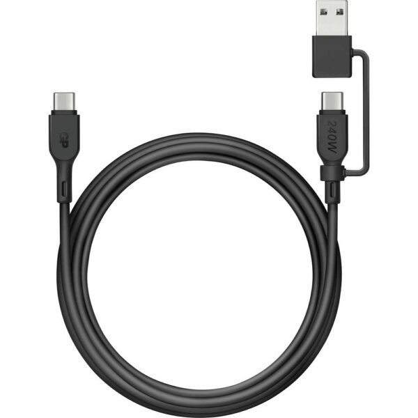 GP USB-kabel USB-C, USB-A stekker 1.50 m Zwart GPCBCCBVBKUSB971
