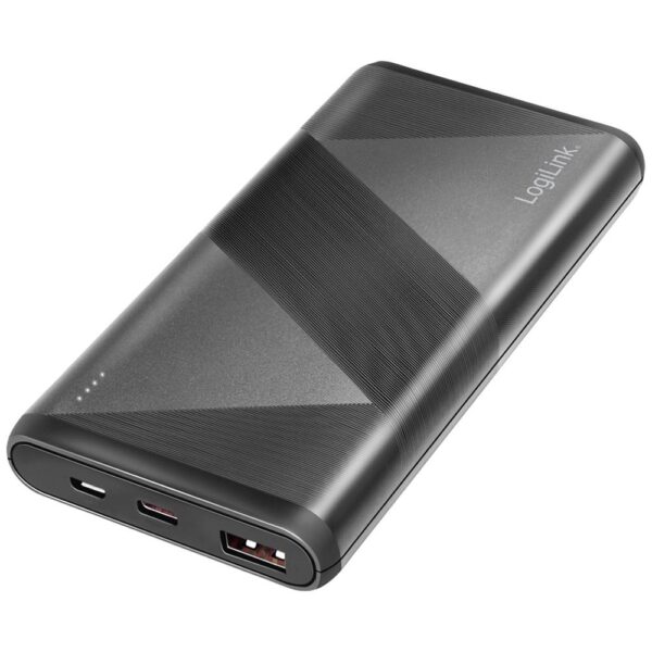 LogiLink PA0275 Accupack 10000 mAh Quick Charge 3.0, Fast Charge, USB PD 2.0 LiPo Zwart