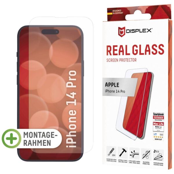 DISPLEX Real Glass 1699 Screenprotector (glas) Apple iPhone 14 Pro 1 stuk(s) Anti-vingerafdruk, Krasvast