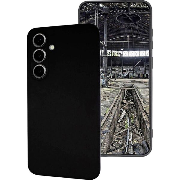 JT Berlin Pankow Soft Backcover Samsung Galaxy S25 Zwart Inductieve lading