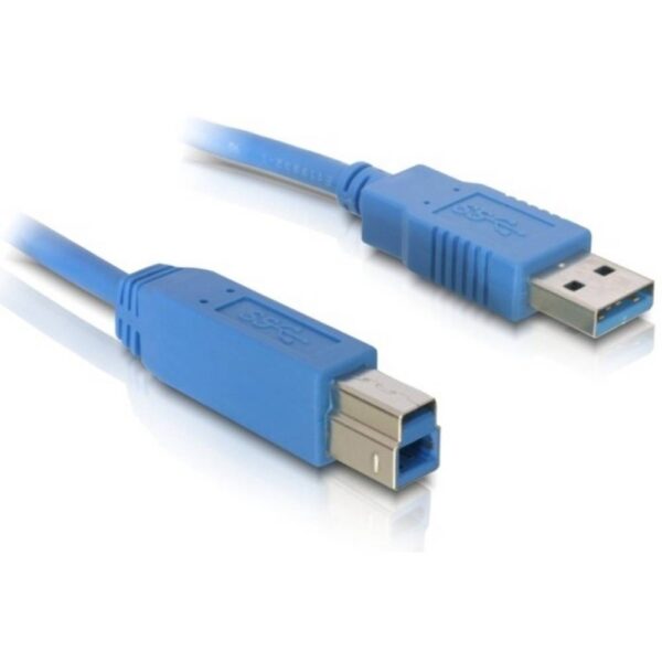 Delock USB-kabel USB 3.0 USB-A stekker, USB-B stekker 1.80 m Blauw 82434