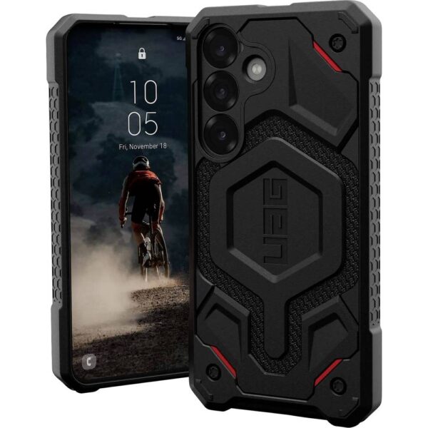 Urban Armor Gear Monarch Pro Outdoor telefoonhoes Samsung Galaxy S25 Zwart Inductieve lading, Stootbestendig