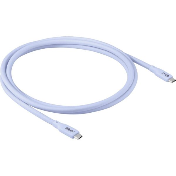 club3D USB-C-kabel USB-C stekker 2.00 m Blauw CAC-3003