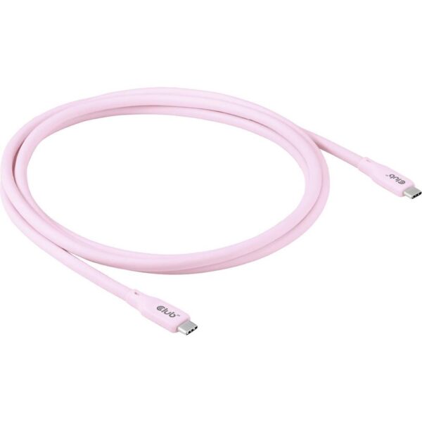 club3D USB-C-kabel USB-C stekker 2.00 m Pink CAC-3002