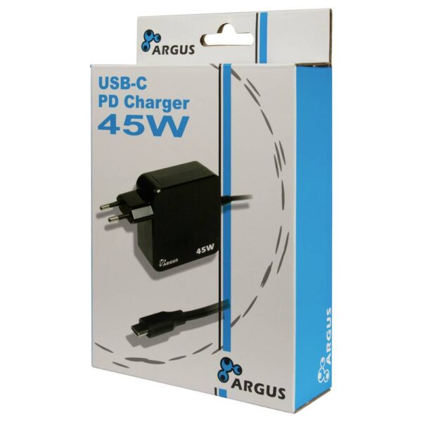 Inter-Tech PD-2045 USB-oplader 45 W Zwart Binnen