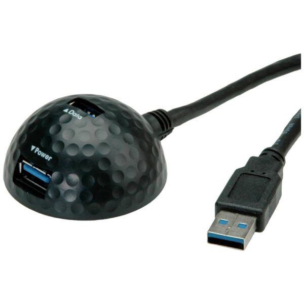 VALUE USB 3.2 Gen 1 dockingkabel, DOME, zwart, 1,5 m