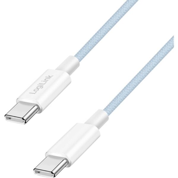 LogiLink USB-C-kabel USB 2.0 USB-C stekker 1.5 m Blauw CU0351