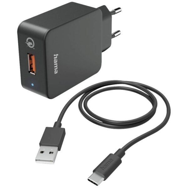 Hama USB-oplader 19.50 W 1x USB-C Zwart Binnen