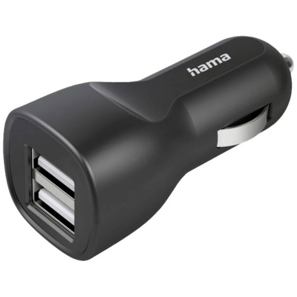 Hama USB-oplader 12.00 W 2x USB-A Zwart Auto, Vrachtwagen