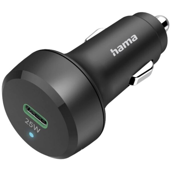 Hama USB-oplader 25.00 W 1x USB-C USB PD Zwart Auto, Vrachtwagen