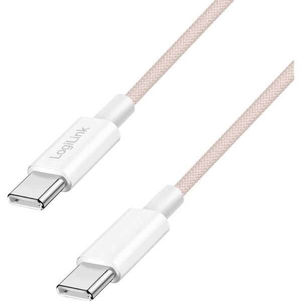 LogiLink USB-C-kabel USB 2.0 USB-C stekker 1.5 m Roze CU0345
