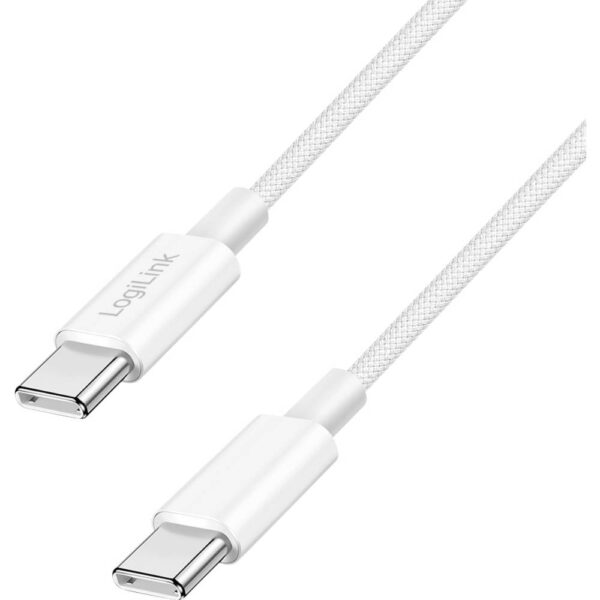 LogiLink USB-C-kabel USB 2.0 USB-C stekker 1 m Wit CU0341