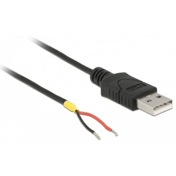 Delock USB-kabel USB 2.0 USB-A stekker, Open kabeleinde 1.50 m Zwart 85664