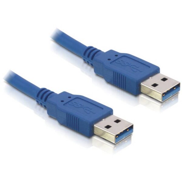 Delock USB-kabel USB 3.0 USB-A stekker, USB-A stekker 0.50 m Blauw 83121