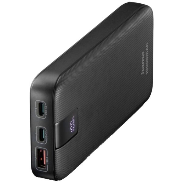 Hama PD 10 Powerbank 10000 mAh USB PD 3.0, Quick Charge 3.0 LiPo Antraciet