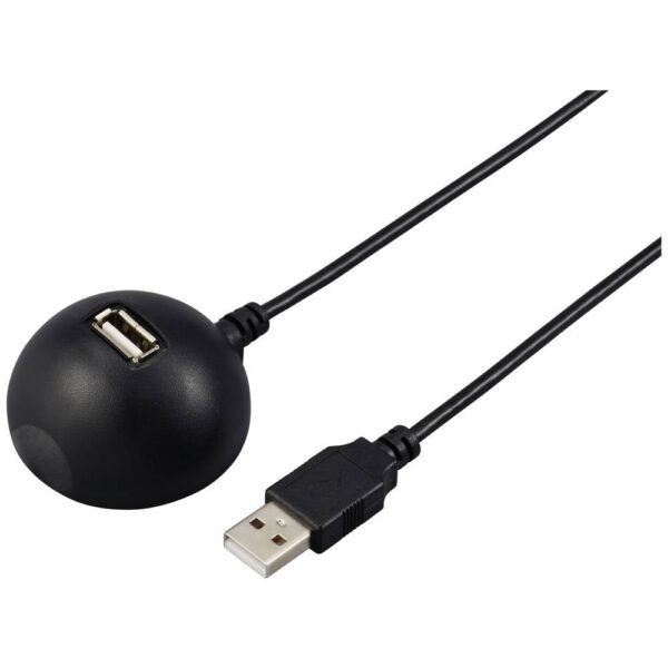 Renkforce USB-kabel USB 2.0 USB-A stekker, USB-A bus 1.50 m Zwart Dockingstation RF-5720418