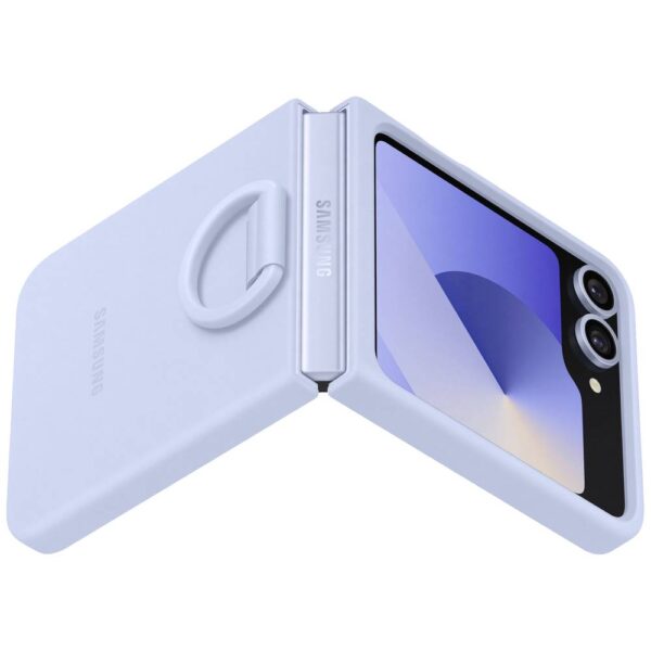 Samsung Silicone Case Cover Samsung Galaxy Z Flip6 Lichtblauw Stootbestendig