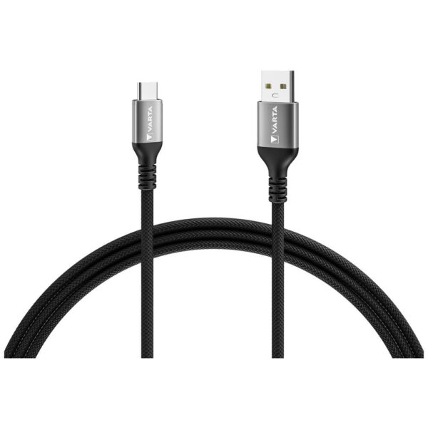 Varta USB-kabel USB-A stekker, USB-C stekker 2.00 m Meerdere kleuren 57935101111