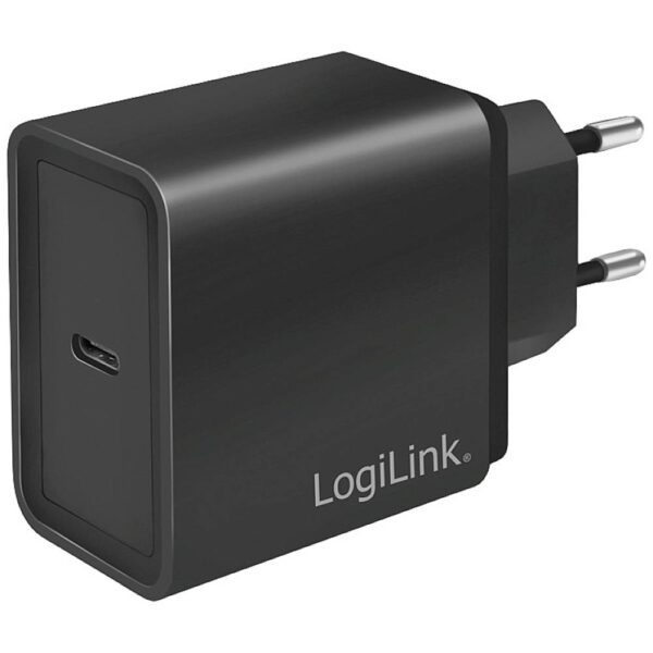 LogiLink Ladegerät USB-oplader 18 W 1x USB-C USB PD Zwart Binnen